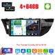 64GB For Toyota Corolla 2014-2016 Android 15 Car Stereo Apple Carplay Radio GPS