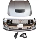 for 2024- 26 Ford Mustang GT front bumper cover grille spoiler hood Silver