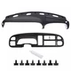 Black Dash Bezel Dashboard Cover For 98-2001 Ram 1500 & 1998-2002 Ram 2500 3500