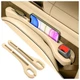 KIFIDAN 2PCS Car Seat Gap Filler 15.74&times;2.61&times;1.29 inch, Beige 