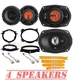 JBL Stage 3Way 6x9" Front & 6.5" Rear Door Speakers  for 2005-2018 Toyota Tacoma