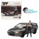 Mini GT 1:64 Nissan GT-R (R32) Gunmetal W/ Matsuda Figure Tsugio Matsuda #869