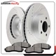 For 02 03 04 05 Ford Explorer Sport 4WD 4X4 Front Brake Rotors And Ceramic Pads
