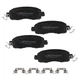 4pcs Front Ceramic Brake Pads Set for Nissan Leaf 2014 2015 2016 2017 2018 P1650