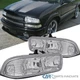 Fits 1998-2004 Chevy Blazer S10 Pickup Clear Headlights Headlamps Assembly 98-04