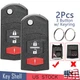 2 For 2006 2007 2008 2009 2010 2011 2012 Mazda 5 Remote Flip Key Fob Shell Case