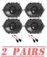 4)JBL Stage3 8627 2Way 6x8" (5x7")  Speakers For Ford F-150 1999 - 2014 (F150)
