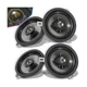 4 Pack Replacement Speaker Upgrade for 2007-2018 Jeep Wrangler JK JKU, 77KICK10