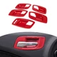 5PCS Red Carbon Fiber ABS Door Handle Bowl Decor Kit For Dodge Charger 2011-23