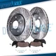 345mm Rear Drilled Brake Rotors Brake Pads for BMW 535i 545i 550i 645Ci 650i