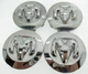 DODGE RAM 1500 WHEEL CENTER CAP 6KF18TRMAA HUBCAP COVER 2 1/2" CHROME SET 19-24