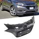 Front Upper Grille Black W/Chrome Trim For 2016 2017 2018 Honda HR-V HRV