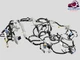 Toyota RAV4 XLE 2019 - 2020 Dashboard Instrument Panel Wire Wiring Harness OEM