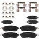 Complete Ceramic Brake Pads Kit F&R for Nissan LEAF 2014-2017 P-1650 P-905