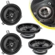 Kicker Speaker Upgrade for Jeep Wrangler JK JKU 2007-2018 77KICK10 6.5in 4 Packs