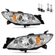 Pair Projector Headlights For 2004-2009 Mazda 3 Sedan 4-Door Chrome w/ Bulbs