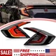2x LED Tail Lights Animation For Honda Civic Sedan 2016-2020 10th Gen Sequential