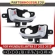 2pcs Front or Rear Silver Interior Door Handle for Hyundai Elantra GT 2013-2017