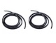 1992-1998 Chevrolet GMC 2 Door Truck Upper Door to Cab Weatherstrip Seals Pair