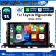 128GB Android 15 Radio 8Core Car Stereo GPS CarPlay For Toyota Highlander 14-19