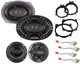 Blaupunkt Front & Rear Door Speaker install kit for 2005-2019 Toyota Tacoma