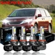 For Toyota Sienna 2004-2010 4PC 9005 9006 LED Headlight High LOW Beam Bulb 6000K
