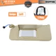 Left Driver Side Sun Visor Beige w/Light 83280TA5A51ZA For 2008-12 Honda Accord