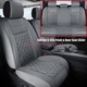 For Toyota RAV4 Leather Seat Cover Protector 5-Sits Full Set Waterproof Gray