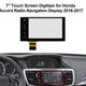 7" Touch Screen Display Glass Digitizer for 16-17 Honda Accord Radio Navigation