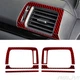 6Pcs Carbon Fiber Interior Side Air Vent Outlet Cover Trim For Honda Ridgeline