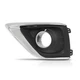 Fit For 2019-2020 Buick Envision Fog Light Bezel Lamp Cover w/ Chrome Trim Left