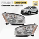 Halogen Headlight For 2013-2016 Chevrolet Trax LS W/ Blub Driver+Passenger Pair