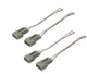 4Pcs Car Auto Speaker Harness Cable Adapter 72-5512 Fit For Mazda Ford Lincoln