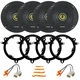 4x Kicker CSC65 6.5" 300W 2-Way Car Audio Speakers, Toyota Adapters + Connector
