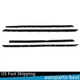 4pcs Rubber Window Sweep Weatherstrip Felt Seal Kit For Chevy Corvette 1990-1996