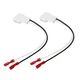 2 Pack 72-8104 Speaker Harness Adapter Compatible with Toyota White 