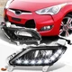 For 12-17 Hyundai Veloster Black Housing Fog Light W/LED Day Running Lamp+Switch