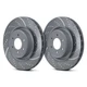 For Tesla 3 17-26 Brake Rotors EBC 3GD Series Sport Dimpled & Slotted 1-Piece