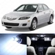 10 x White LED Interior Lights Package For 2003 - 2008 Mazda 6 + PRY TOOL