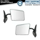 TRQ Stainless Steel Chrome Manual Side View Mirrors Pair for S10 S15 Pickup SUV