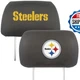 Fanmats 12512 Pittsburgh Steelers Embroidered Head Rest Cover Set - 2 Pieces