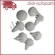 Nylon Retainer Fastener Rivet Door Trim Panel Clips White Fits For Honda 1990-On