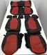 For Toyota RAV-4 XLE Limited 2019-2025 Black Red Leather Seat Covers T259