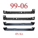 99 06 Chevy 4Pc Extended Cab Extended Rockers, Inner Rockers Kit, GMC 