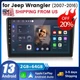 2+64GB For 2007-2018 Jeep Wrangler JK GPS Car Stereo SAT NAV Android 13 CarPlay 