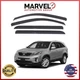 For KIA SORENTO 2011-2015 Black Window Sun Vent Visor Rain Guard Deflectors
