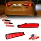 2x Red LED Rear Bumper Reflector Tail Brake Signal Lights Lamps For Mazda 3 5 6