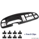 ABS Instrument Panel Dash Gauge Surround Cluster Bezel Fit For 98-01 Dodge Ram