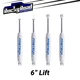 Fabtech Shocks (4) 99-10 Chevy Silverado GMC Sierra 2500 3500 HD w/ 6&rdquo; LIFT