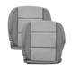 2005-2015 For Nissan Armada Titan Driver Passenger Leather Seat Cover 2tone Gray